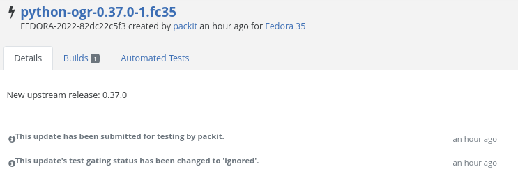 Bodhi update created by Packit