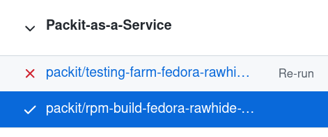 Re-run GitHub check