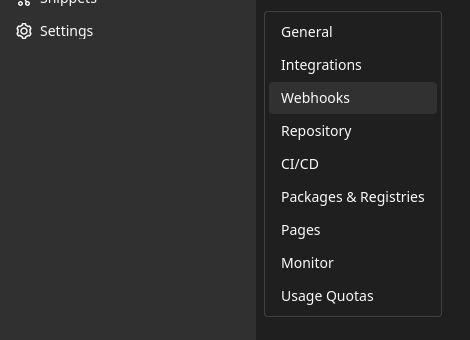 GitLab webhooks